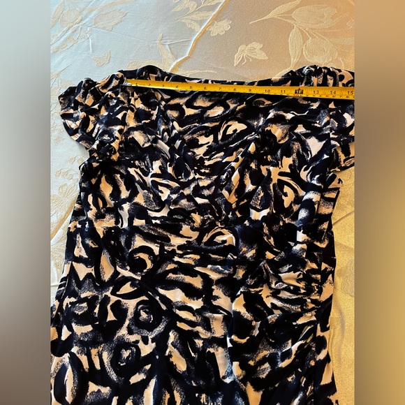 Lauren Ralph Lauren Faux Wrap Sheath Dress Size 12 - Picture 6 of 13